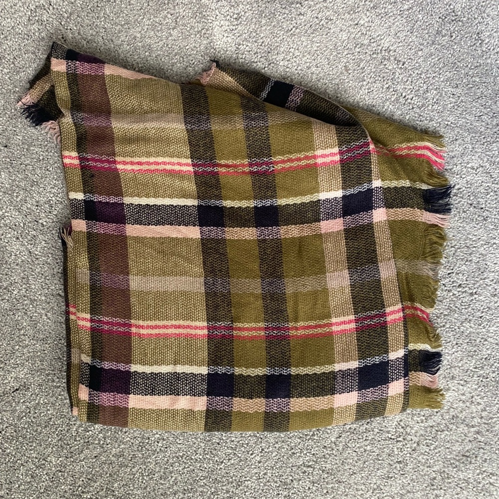 plaid blanket scarf